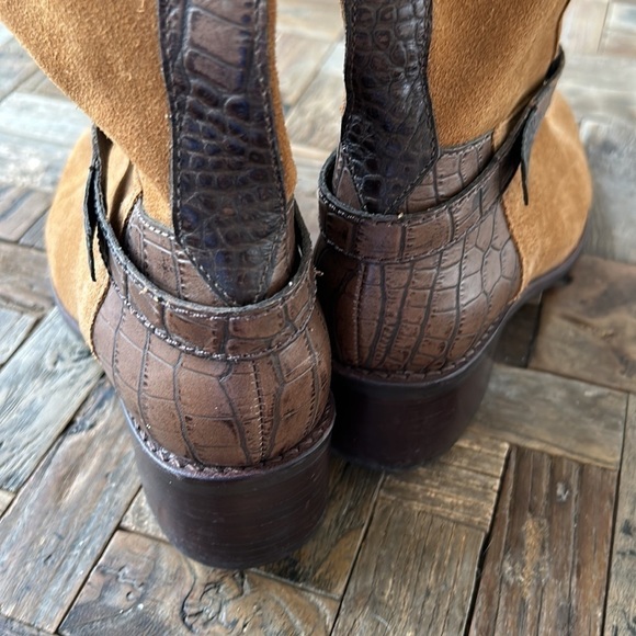 Matisse Nola Tall Brown Suede Riding Boots - Picture 8 of 14